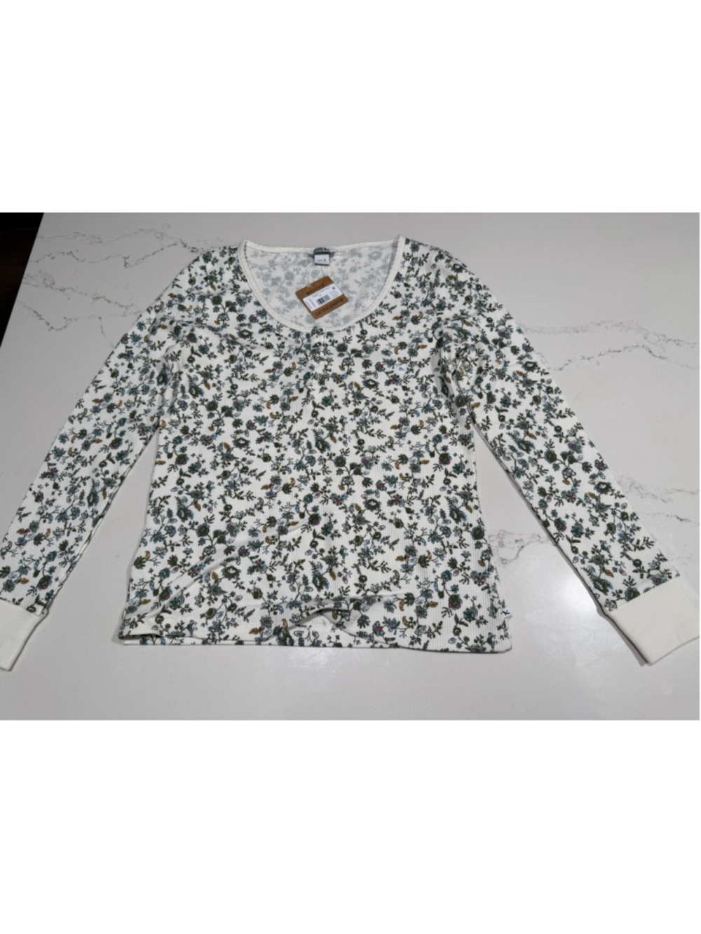 NEW Eddie Bauer Infinity Thermal Henley Large Petite $50